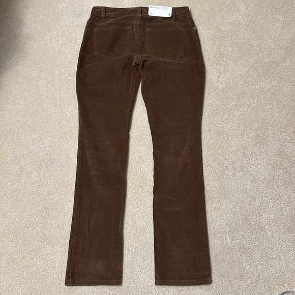 J Jill slim leg authentic fit brown corduroys size 4 - Picture 8 of 10